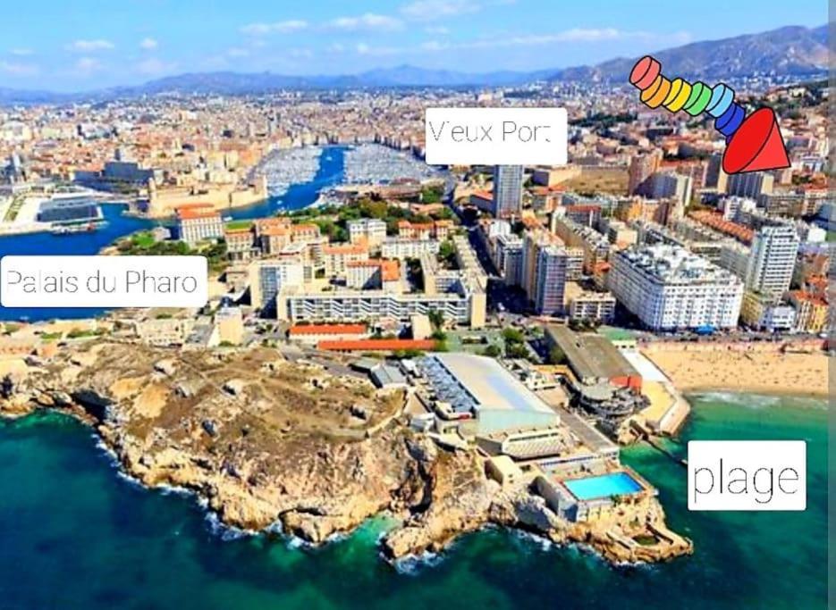 Studio Coin Nuit, Entre Plage Et Centre 马赛 外观 照片